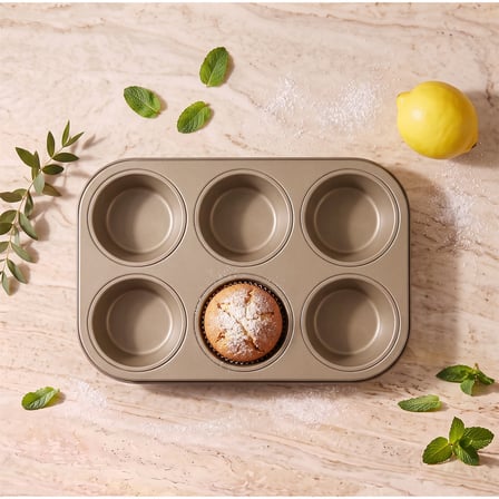 Guardini Actuel 6'lı Muffin Kalıbı Bronz