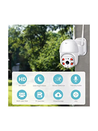 Multibox MBG-88AI Wifi Speed Dome Akıllı Güvenlik Kamerası | Sesli, 360° Döner, Gece Görüşlü, 1.5A Adaptör Dahil