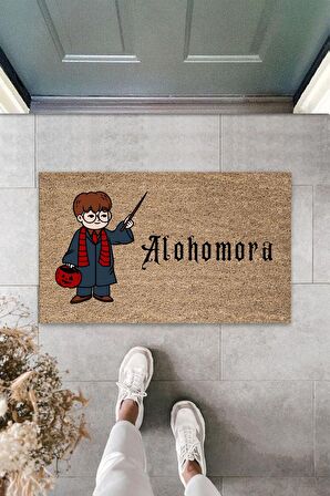 Dormot Home Modern Dijital Baskı Harry Potter Alohomora  Kapı Önü Paspası 70x45cm