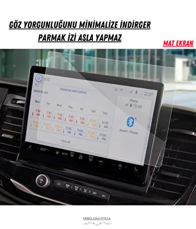Ford Transit 2024 Navigasyon ve Multimedya Uyumlu Mat Ekran Koruyucu