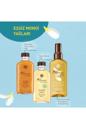 Monoi Işıltı Veren Saç ve Vücut Yağı 100ML vücudunuz ve saçlarınız ışıldasın