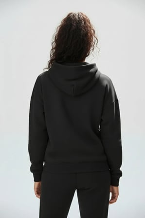 Unisex Yumuşak Dokulu 3 İplik Zarif Kurdele Tasarım Baskılı Oversize Sweatshirt