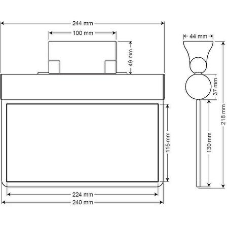  Arsel Sfs SFS24-3-L Acil Çıkış Yönlendirme Armatürü Sürekli ve Kesintide 180 Dak. Yanan 11xF LED 