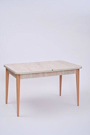 Göksu Traverten Boyalı Mdf Mutfak Masa Takımı 80x130