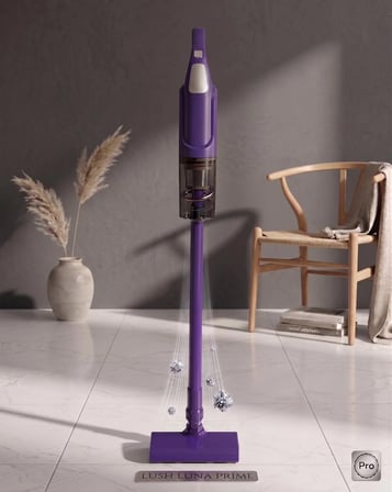 Luna L1200 Hepa Filtreli Dikey Süpürge Mor