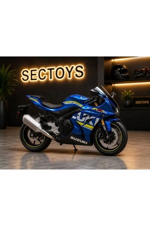 1:12 Ölçek SUZUKI GSX R1000 Diecast Model Motosiklet Kutulu Lisanslı SUZUKI GSX-R1000