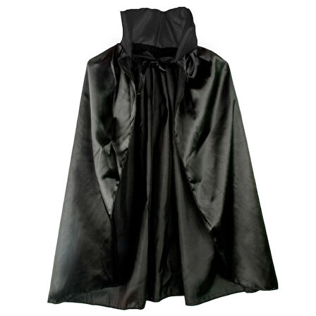 himarry Parti Aksesuar Siyah Renk Yakalı Halloween Pelerini 90 cm