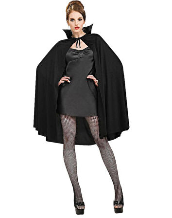 himarry Parti Aksesuar Siyah Renk Yakalı Halloween Pelerini 90 cm