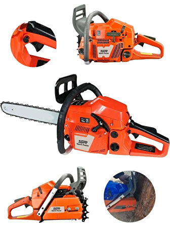 Spech Power Germany Extra Güçlü 2,1 hp Benzinli Zincirli Dal Ağaç Kesme Motoru