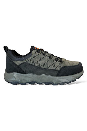 Erkek Günlük Kaymaz Soğuk Geçirmez Trekking Outdoor Ayakkabı HAKİ