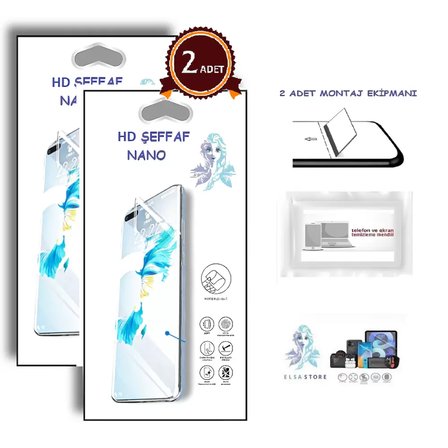 HONOR MAGİC 8 LİTE NANO Ekran Koruyucu 2 Adet Ultra İNCE Esnek Hd Şeffaf