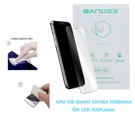 Oppo REALME Narzo 20A NANO Ekran Koruyucu Esnek ULTRA İnce - SANDEX - EPU HD