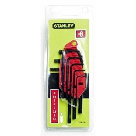 Stanley ST069251 Allen Anahtar Takımı, 8 Parça