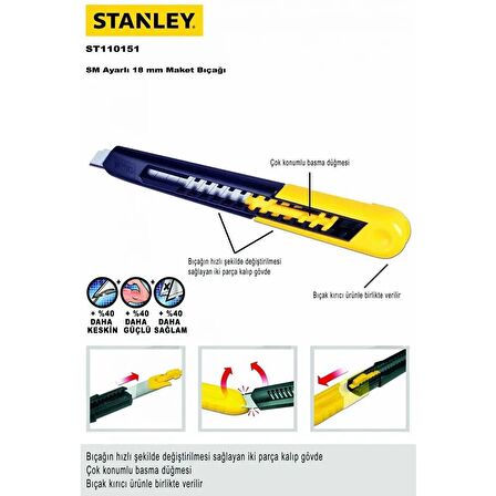 Stanley ST110151 Maket Bıçağı SM 160X18mm