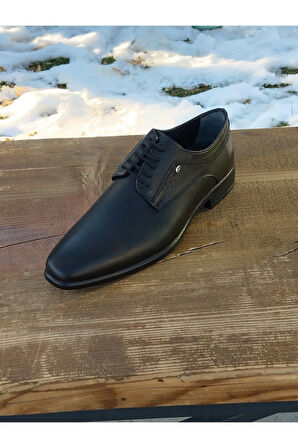 Erkek Mevsimlik  Klasik Kundura Hakiki Deri  Kauççuk Taban Bağlı