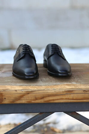 Erkek Mevsimlik  Klasik Kundura Hakiki Deri  Kauççuk Taban Bağlı