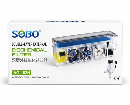 SOBO AQ-182H Biyolojik Bölmeli Tepe Filtre 700L/H 9W