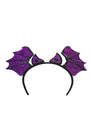 Halloween Mor Yarasa Taç