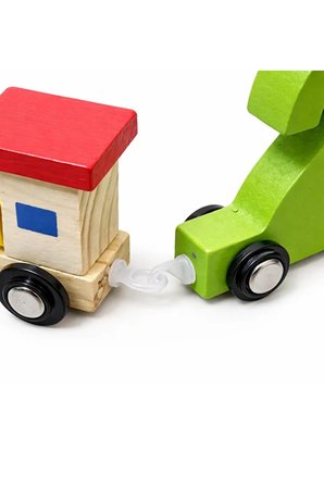 Ahşap Sayılı Tren Oyuncak Seti – Renkli Sayı Vagonlu, Çekmeli Eğitici Montessori Oyuncak Okul Öncesi