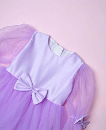 KIZ ÇOCUK TÜTÜ DETAYLI ÖZEL GÜN ELBİSESİ DOĞUMGÜNÜ - DÜĞÜN