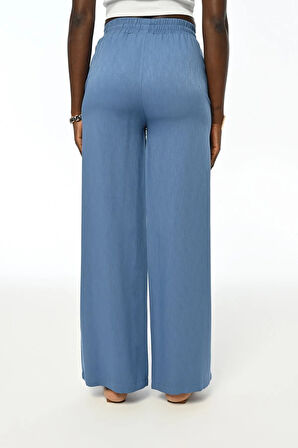 BELİ LASATİKLİ RAHAT KALIP BOL PAÇA PANTOLON