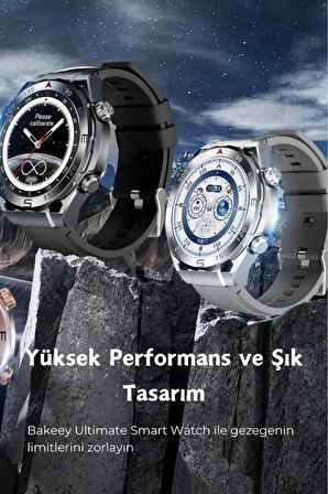 Ultimate Smart Watch Akıllı Saat Amoled Ekran İki Kordon Android Iphone Uyumlu Akıllı Saat Watch 9 8