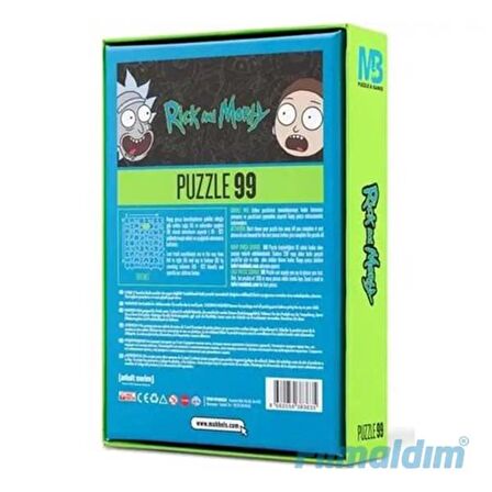 Mabbels Warner Bros Rick and Morty 99 Parça Puzzle