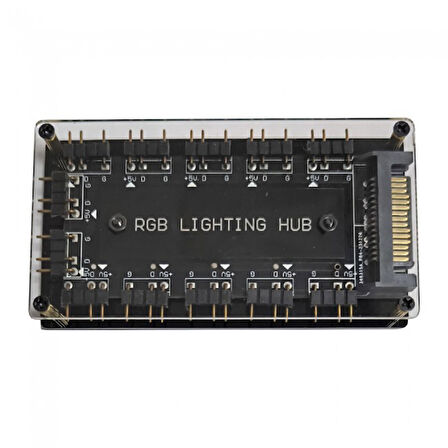 5V 3-pin RGB 10 port Hub 3pin ARGB için adaptör uzatma kablosu