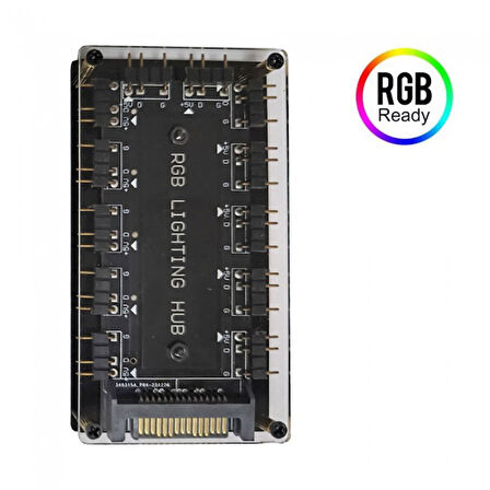 5V 3-pin RGB 10 port Hub 3pin ARGB için adaptör uzatma kablosu