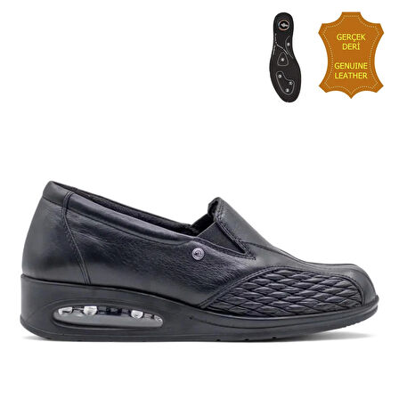 Muya İkara Airmax-6 Nokta Anatomik-Kemik Çık. Kadın Ayk. Siyah