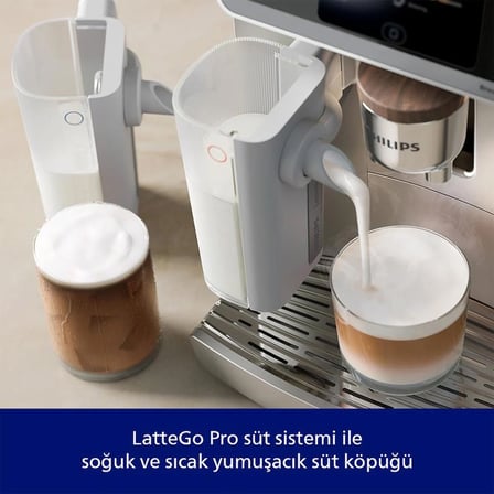 afé Aromis 8000 Serisi Tam Otomatik Kahve Makinesi, BrewExtract Teknolojili, LatteGo Pro Süt Sistemli, 50'den Fazla Sıcak ve Soğuk İçecek Hazırlama Özellikli