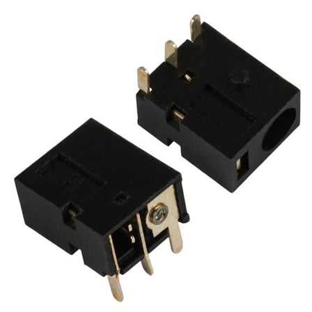 Elektromer EL-32579 Tablet PC DC Dişi Güç Şarj Soketi Konnektörü 3 Pin 3.5*1.35 Mm Şase No:15 (5 Adet)