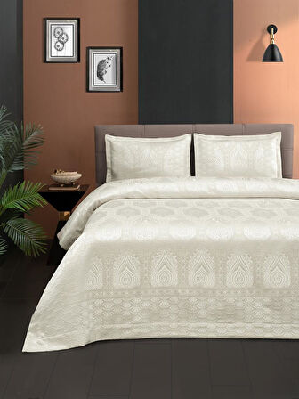 Jakarlı Grena Yatak Örtüsü Seti