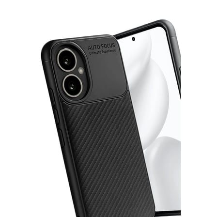Honor 400 Kılıf Auto Focus Karbon Kapak - Siyah