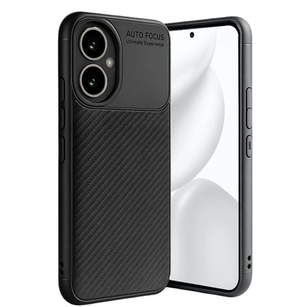 Honor 400 Kılıf Auto Focus Karbon Kapak - Siyah