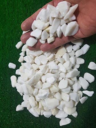 Dolomit Taş Beyaz Taş 7 Kg 1-2 Cm Dere Taşı Çakıl Taşı Dolamit