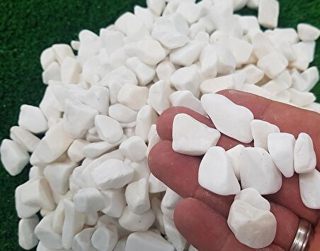 Dolomit Taş Beyaz Taş 7 Kg 1-2 Cm Dere Taşı Çakıl Taşı Dolamit