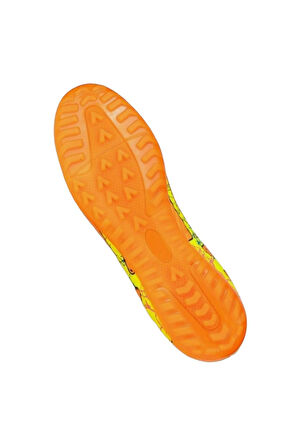 Çoraplı Bilekli Boğazlı Halısaha Futbol Ayakkabısı SARI - TURUNCU