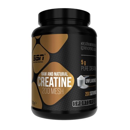 SSN Sports Style Nutrition Raw and Natural Creatine 1000 gr Kreatin Takviyesi 1kg Aromasız