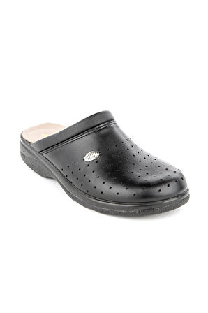 Muya Ferm Çok Amaçlı Anatomik Taban Hakiki Deri Erkek Sabo Terlik