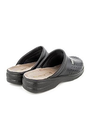 Muya Ferm Çok Amaçlı Anatomik Taban Hakiki Deri Erkek Sabo Terlik