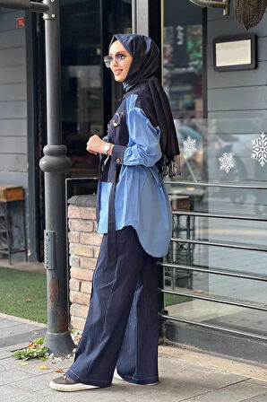 Yeşim Özcan Denim Tunik 124k14013 Lacivert