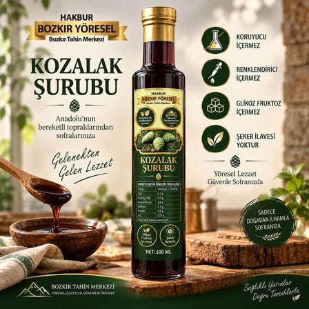Kozalak Şurubu 500 ml (Katkısız&şekersiz)