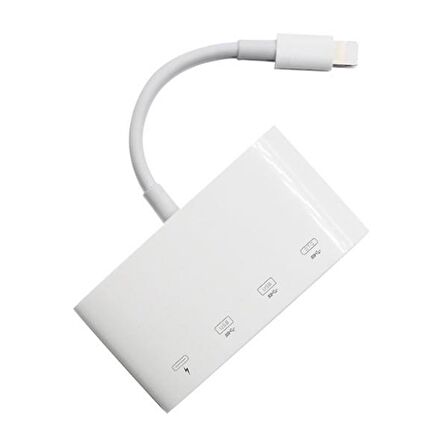 Coofbe İPhone İpad Usb Dönüştürücü 4in1 İPhone to Usb Kamera Adaptörü İphone Usb Kamera Mause Klavye