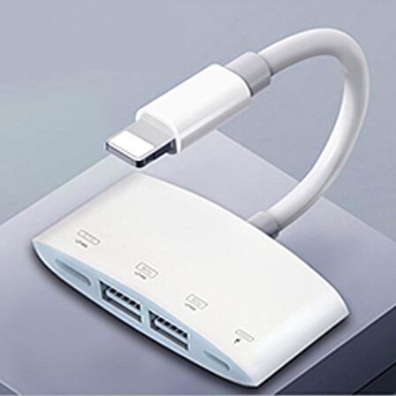 Coofbe İPhone İpad Usb Dönüştürücü 4in1 İPhone to Usb Kamera Adaptörü İphone Usb Kamera Mause Klavye