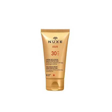 Nuxe Sun 30 Faktör Nemlendirici Tüm Cilt Tipleri İçin Renksiz Yüz Güneş Koruyucu Krem 50 ml