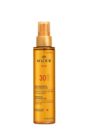 Nuxe Sun Bronzlaştırıcı Yüz ve Vücut Yağı Spf30 150ml