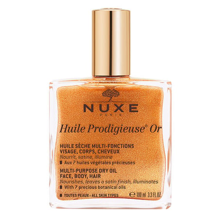 Nuxe Huile Prodigieuse OR Altın Parıltılı Yüz Vücut Saçlar İçin Çok Amaçlı Kuru Yağ 100 ml