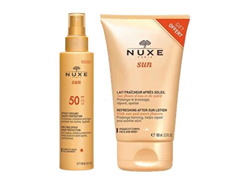 Nuxe Güneş Koruyucu Yüz ve Vücut Sütü Spf50 150 ml + NuxeSun Lait After-Sun Losyon 100 ML