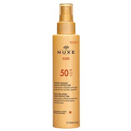 Nuxe Sun 50 Faktör Nemlendirici Tüm Cilt Tipleri İçin Renksiz Güneş Koruyucu Sprey 150 ml